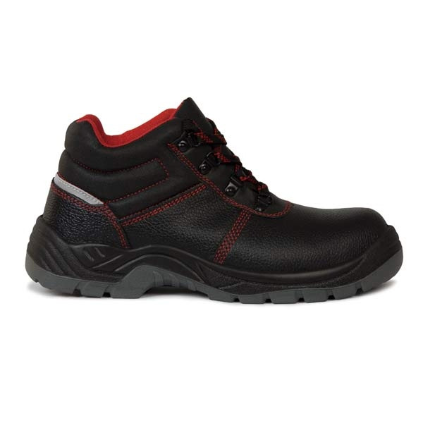 Schnürstiefel S3 SRC; aus geprägtem Leder