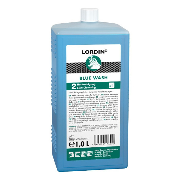 Hautreinigungslotion LORDIN® BLUE WASH, 1-L-Hartflasche
