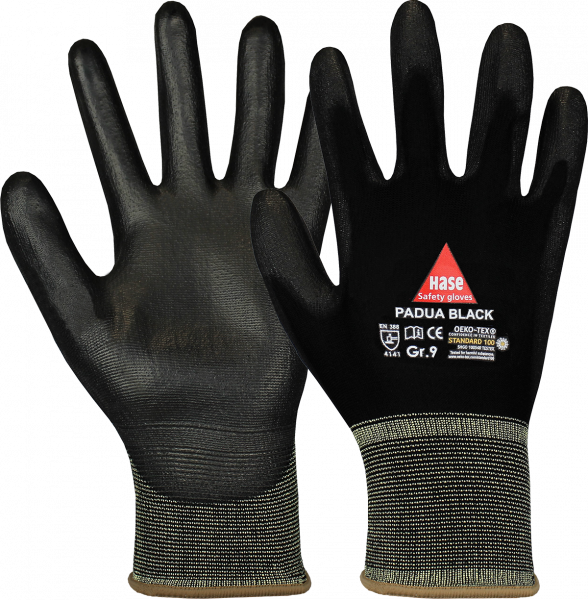 Montagehandschuh PADUA BLACK OekoTex®
