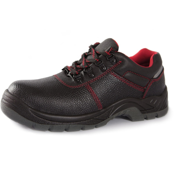 Halbschuh S3 SRC; aus geprägtem Leder