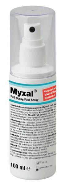 Fußspray MYXAL® alkoholfrei, 100-ml-Sprühflasche