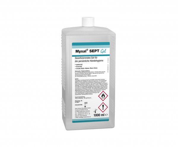 Desinfektionsgel MYXAL® SEPT GEL, 1-L-Hartflasche