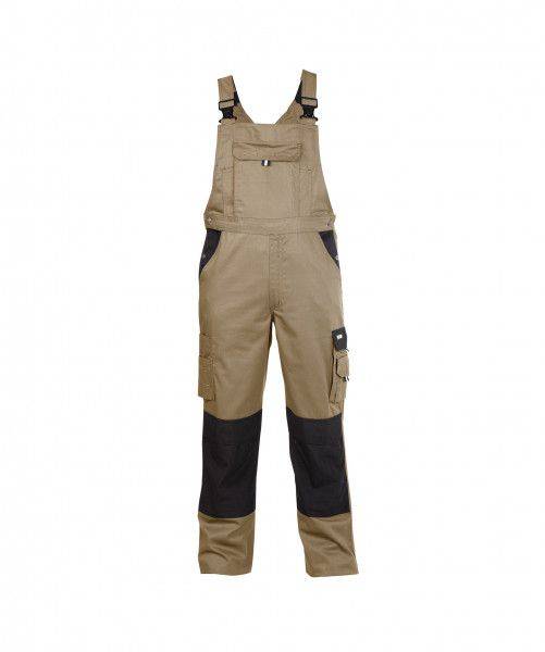 Zweifarbige Latzhose mit Kniepolstertaschen VERSAILLES, 245 g/m², PLUS